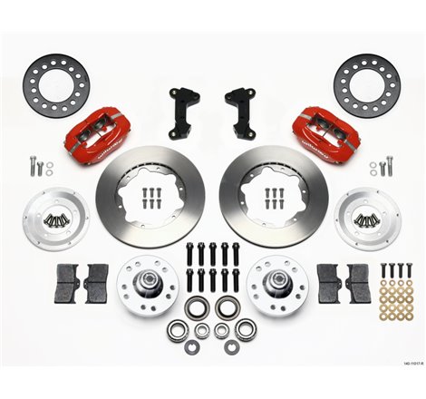 Wilwood Forged Dynalite Front Kit 11.00in Red 74-80 Pinto/Mustang II Disc Spindle only