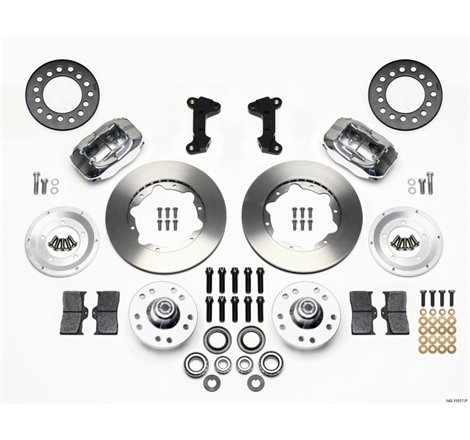 Wilwood Forged Dynalite Front Kit 11.00in Polished 74-80 Pinto/Mustang II Disc Spindle only