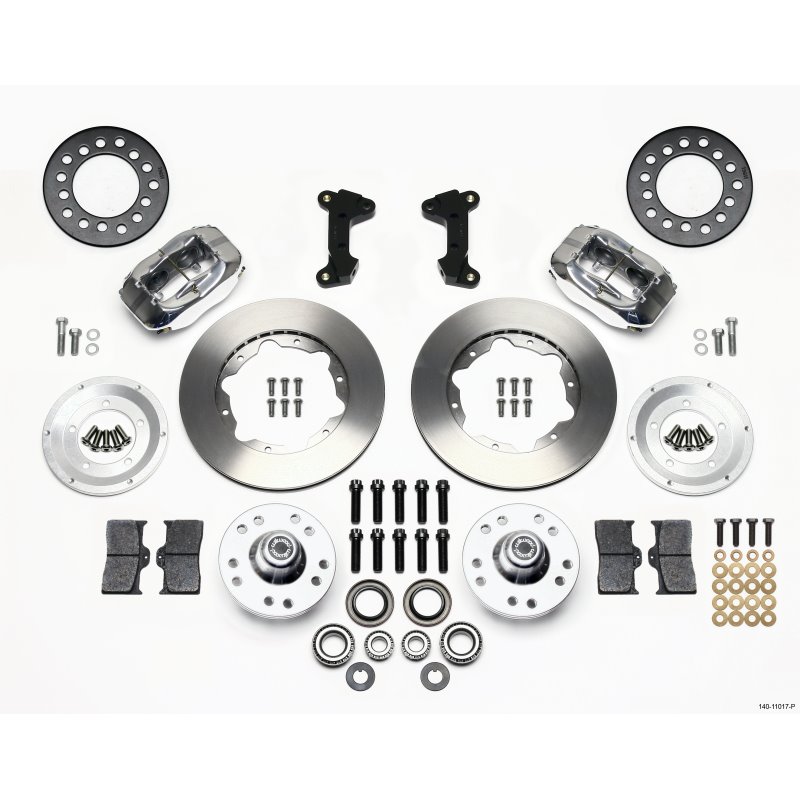 Wilwood Forged Dynalite Front Kit 11.00in Polished 74-80 Pinto/Mustang II Disc Spindle only