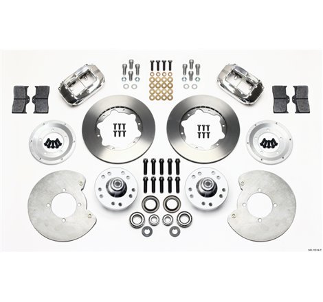 Wilwood Forged Dynalite Front Kit 11.00in Polished 37-48 Ford Psgr. 360 Plate Mount