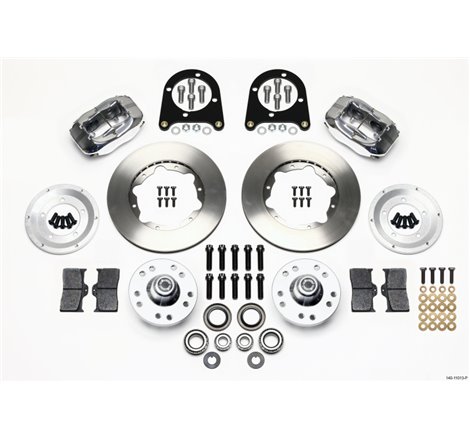 Wilwood Forged Dynalite Front Kit 11.00in Polished 37-48 Ford Psgr. Car Spindle