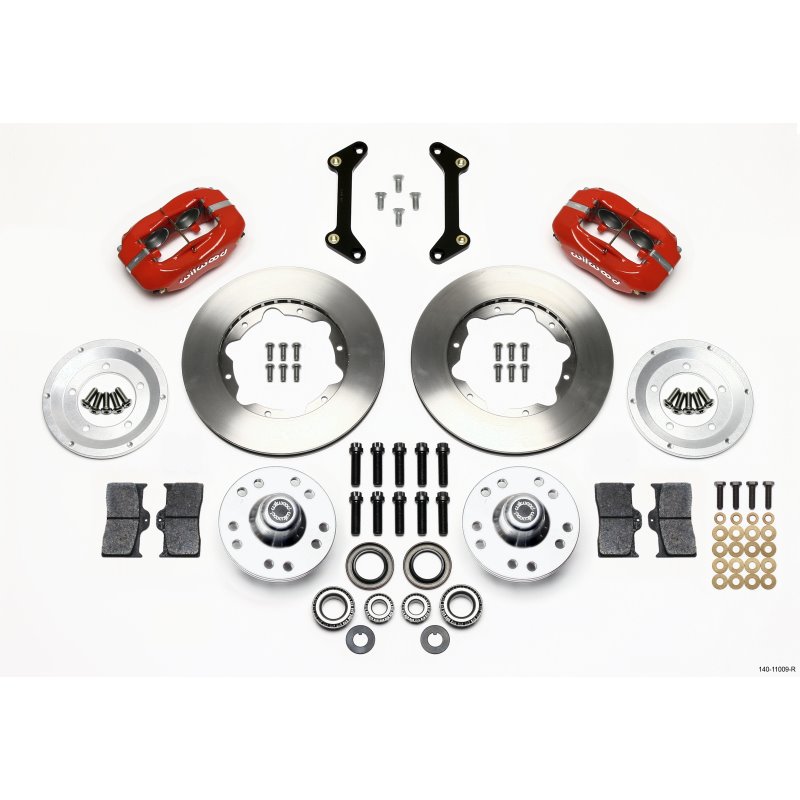 Wilwood Forged Dynalite Front Kit 11.00in Red 79-87 GM G Body