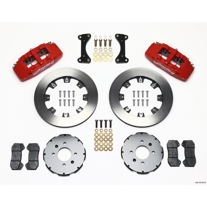 Wilwood Dynapro 6 Front Hat Kit 12.19in Red 94-01 Honda/Acura w/262mm Disc