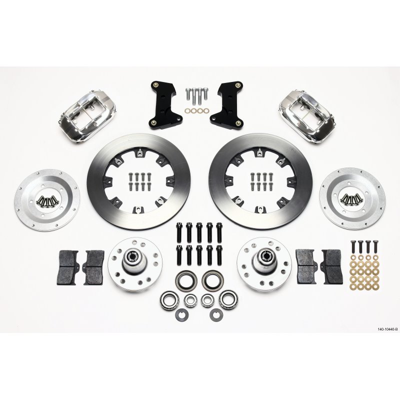 Wilwood Forged Dynalite Front Kit 12.19in Polished 74-80 Pinto/Mustang II Disc Spindle only