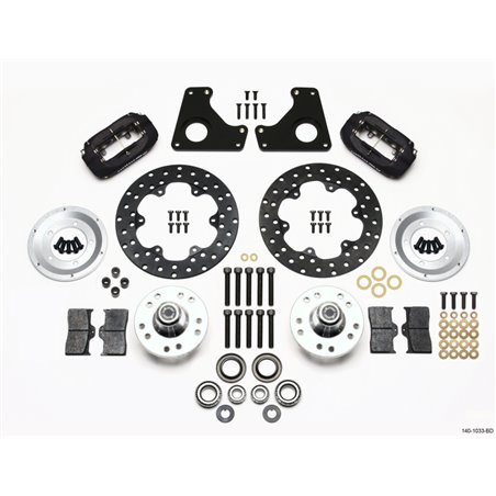 Wilwood Forged Dynalite Front Drag Kit Drilled Rotor 79-87 GM G Body