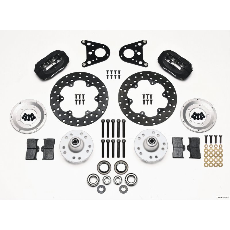 Wilwood Forged Dynalite Front Drag Kit Drilled Rotor Art Morrison Strut