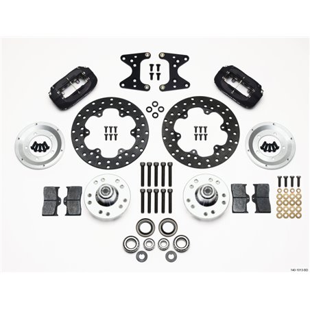 Wilwood Forged Dynalite Front Drag Kit Drilled Rotor 71-80 Pinto/Mustang II Disc & Drum