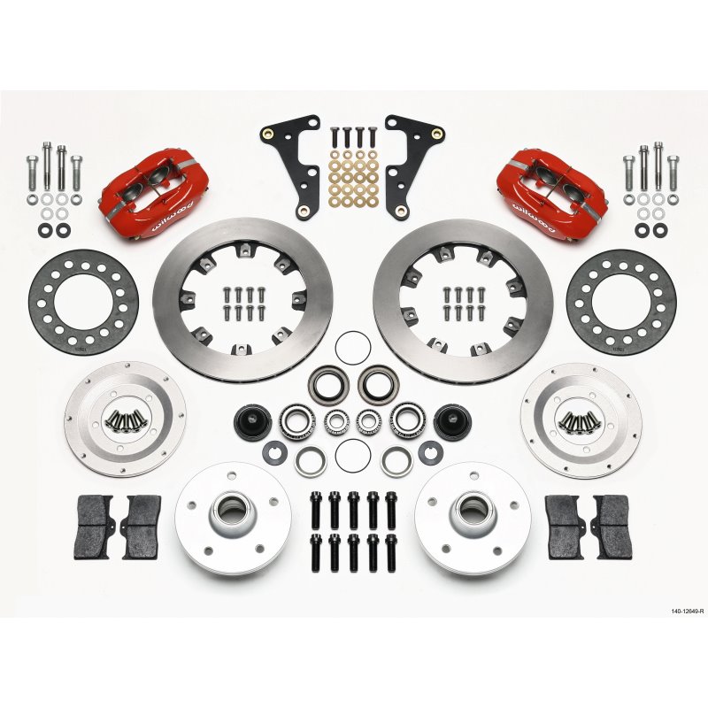 Wilwood Forged Dynalite Front Kit 11.75in Red 41-55 Cadillac