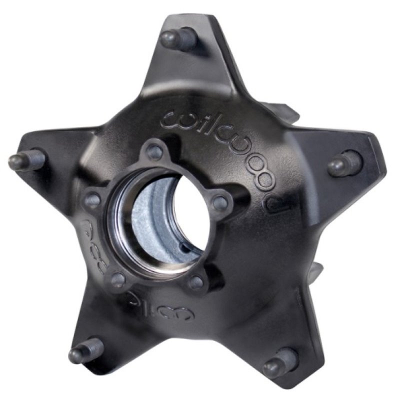 Wilwood Hub-Starlite 55 Rear - Standard Offset 5/8 C Studs-Drilled-Black-Less Races