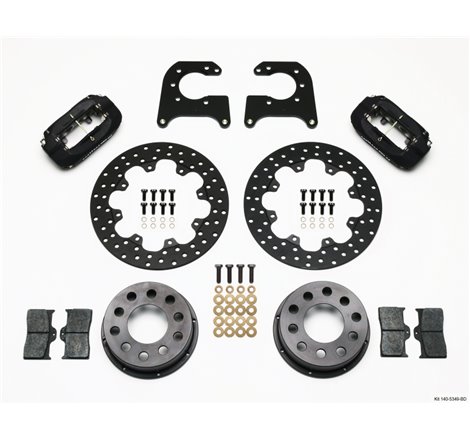 Wilwood Forged Dynalite Rear Drag Kit Drilled Rotor 58-64 Olds/Pont .690in Studs