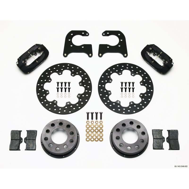 Wilwood Forged Dynalite Rear Drag Kit Drilled Rotor 58-64 Olds/Pont .690in Studs