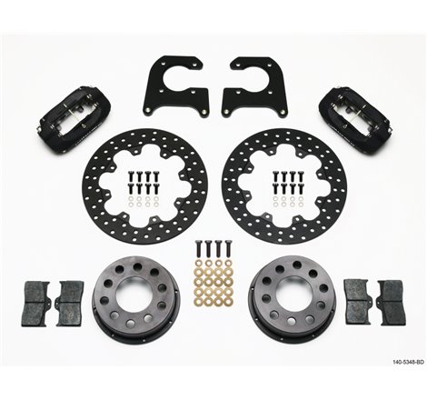 Wilwood Forged Dynalite Rear Drag Kit Drilled Rotor M-W/Lamb Ends .690in Studs