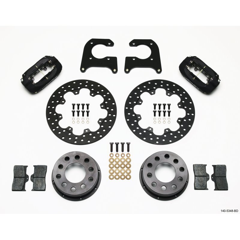 Wilwood Forged Dynalite Rear Drag Kit Drilled Rotor M-W/Lamb Ends .690in Studs