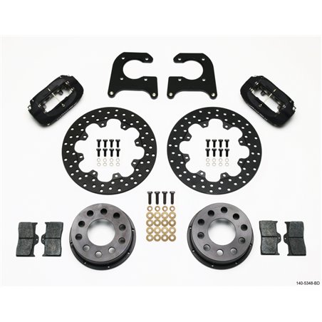 Wilwood Forged Dynalite Rear Drag Kit Drilled Rotor M-W/Lamb Ends .690in Studs