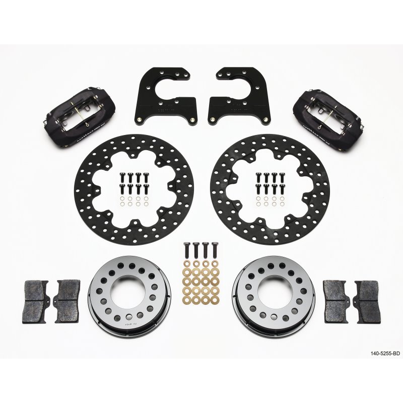 Wilwood Forged Dynalite Rear Drag Kit Drilled Rotor Mopar/Dana 2.36in Off w/Snap Ring Brng