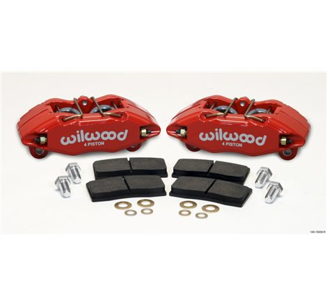 Wilwood DPHA Front Caliper & Pad Kit Red Honda / Acura w/ 262mm OE Rotor