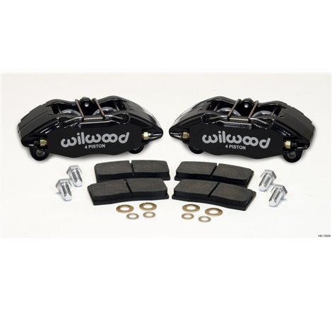 Wilwood DPHA Front Caliper & Pad Kit Black Honda / Acura w/ 262mm OE Rotor