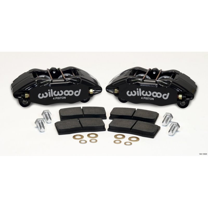 Wilwood DPHA Front Caliper & Pad Kit Black Honda / Acura w/ 262mm OE Rotor