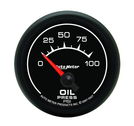 Autometer ES 52mm 100 PSI Short Sweep Electric Oil Pressure Gauge