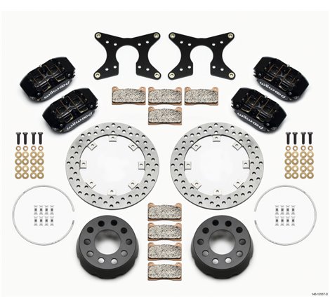 Wilwood Dynapro Lug Mount Dual Rear Dynamic Kit SA Drilled M-W/Lamb Ends .690in Studs