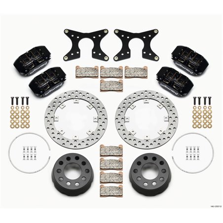 Wilwood Dynapro Lug Mount Dual Rear Dynamic Kit SA Drilled M-W/Lamb Ends .690in Studs