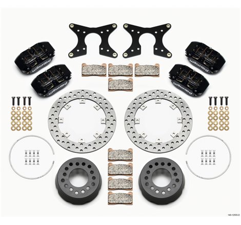 Wilwood Dynapro Lug Mount Dual Rear Dynamic Kit SA Drilled M-W/Lamb Ends 1/2in Studs