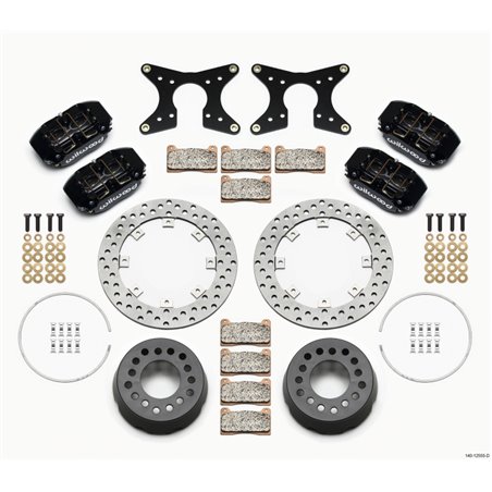 Wilwood Dynapro Lug Mount Dual Rear Dynamic Kit SA Drilled M-W/Lamb Ends 1/2in Studs