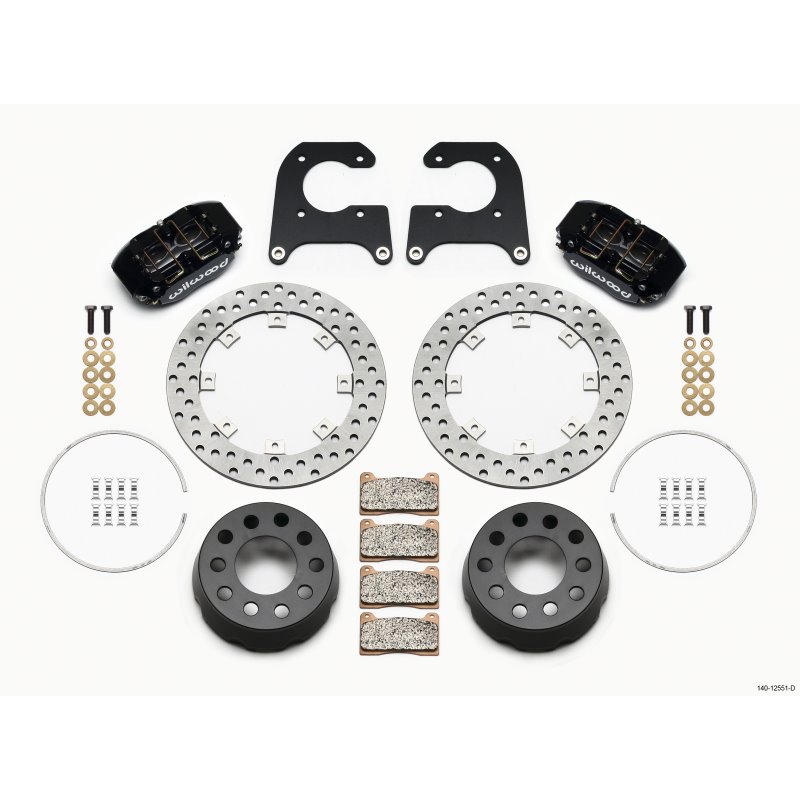 Wilwood Dynapro Lug Mount Single Rear Dynamic Kit SA Drilled M-W/Lamb Ends .690in Studs