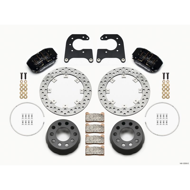 Wilwood Dynapro Lug Mount Single Rear Dynamic Kit SA Drilled 58-64 Olds/Pont .690in Studs