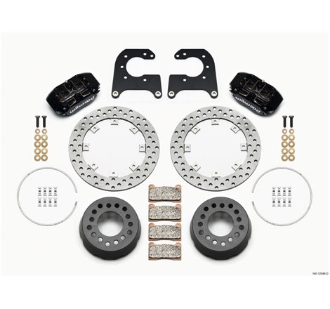 Wilwood Dynapro Lug Mount Single Rear Dynamic Kit SA Drilled 58-64 Olds/Pont 1/2in Studs