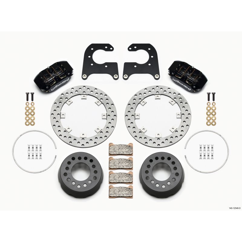 Wilwood Dynapro Lug Mount Single Rear Dynamic Kit SA Drilled 58-64 Olds/Pont 1/2in Studs