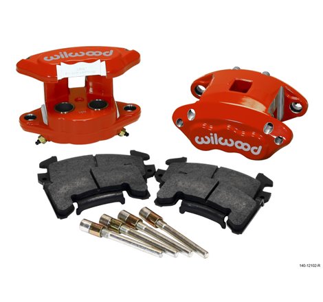 Wilwood D154 Rear Caliper Kit - Red 1.12 / 1.12in Piston 0.81in Rotor