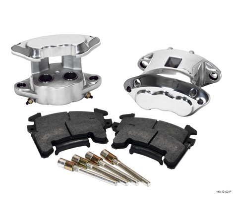 Wilwood D154 Rear Caliper Kit -Polished 1.12 / 1.12in Piston 0.81in Rotor