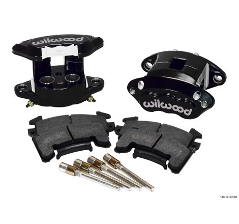 Wilwood D154 Rear Caliper Kit - Black 1.12 / 1.12in Piston 0.81in Rotor