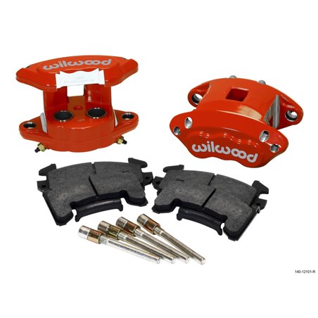 Wilwood D154 Rear Caliper Kit - Red 1.12 / 1.12in Piston 1.04in Rotor