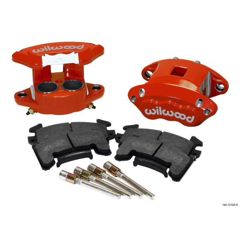 Wilwood D154 Front Caliper Kit - Red 1.62 / 1.62in Piston 0.81in Rotor