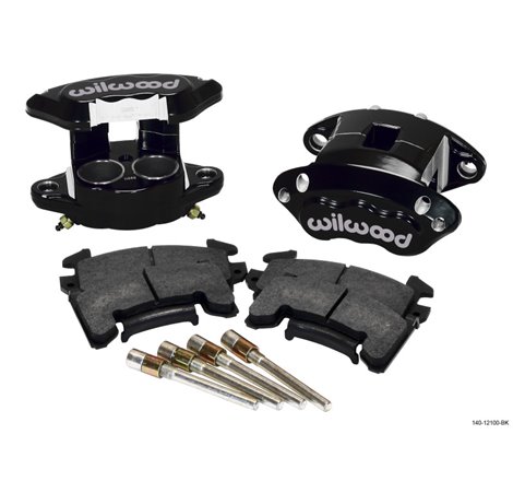 Wilwood D154 Front Caliper Kit - Black 1.62 / 1.62in Piston 0.81in Rotor