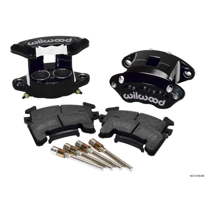 Wilwood D154 Front Caliper Kit - Black 1.62 / 1.62in Piston 0.81in Rotor