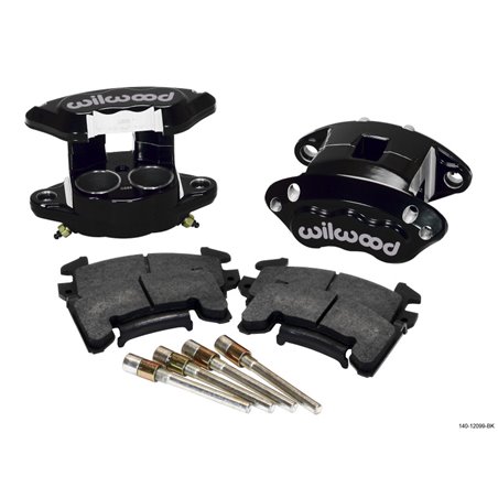 Wilwood D154 Front Caliper Kit - Black 1.62 / 1.62in Piston 1.04in Rotor