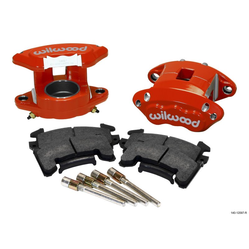 Wilwood D154 Front Caliper Kit - Red 2.50in Piston 1.04in Rotor