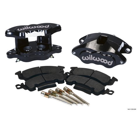 Wilwood D52 Rear Caliper Kit - Black Pwdr 1.25 / 1.25in Piston 1.04in Rotor