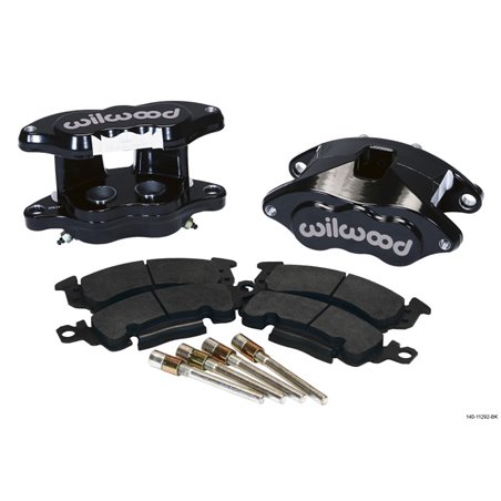 Wilwood D52 Rear Caliper Kit - Black Pwdr 1.25 / 1.25in Piston 1.28in Rotor