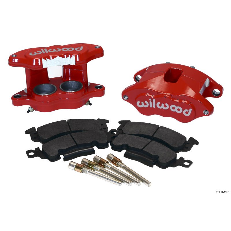 Wilwood D52 Front Caliper Kit - Red 2.00 / 2.00in Piston 1.04in Rotor