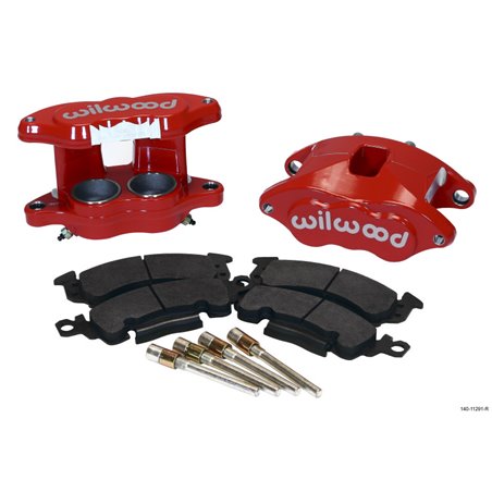 Wilwood D52 Front Caliper Kit - Red 2.00 / 2.00in Piston 1.04in Rotor