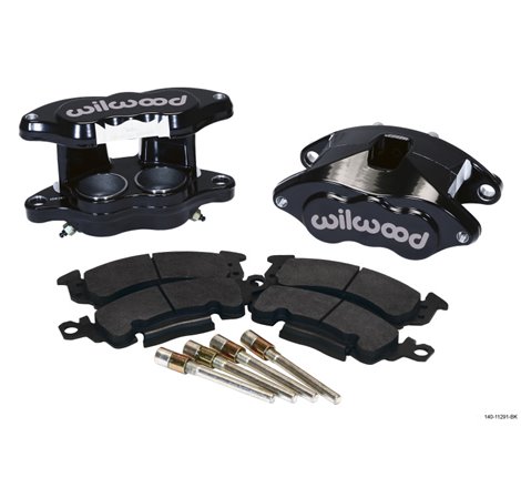 Wilwood D52 Front Caliper Kit - Black Pwdr 2.00 / 2.00in Piston 1.04in Rotor