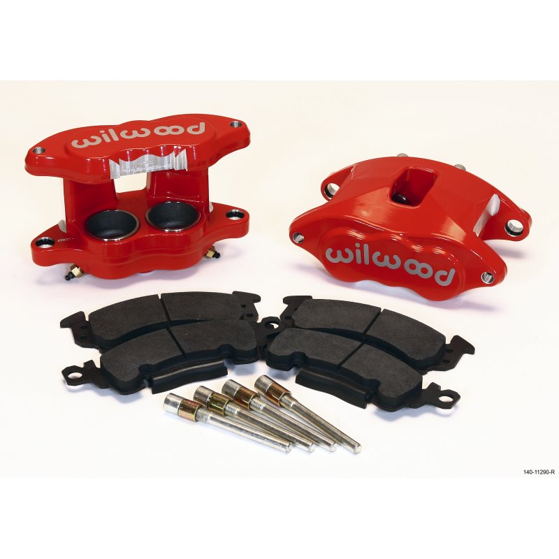 Wilwood D52 Front Caliper Kit - Red 2.00 / 2.00in Piston 1.28in Rotor