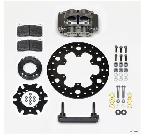 Wilwood Billet Narrow Dynalite Radial Mount Rear Inboard Midget Kit 10.50in x 0.35 Drilled Disc