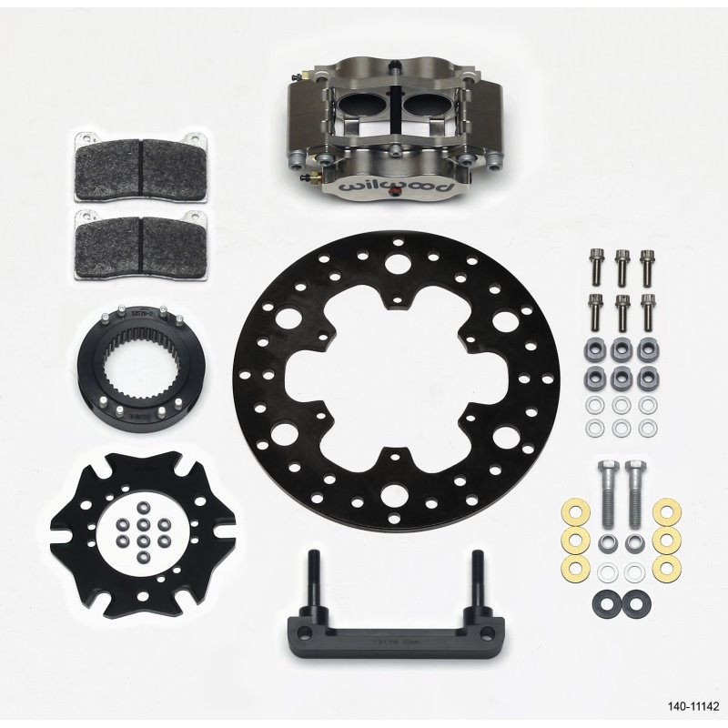 Wilwood Billet Narrow Dynalite Radial Mount Rear Inboard Midget Kit 10.50in x 0.35 Drilled Disc