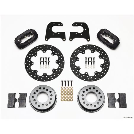 Wilwood Forged Dynalite Rear Drag Kit Drilled Rotor Mopar-Dana 2.36in Offset