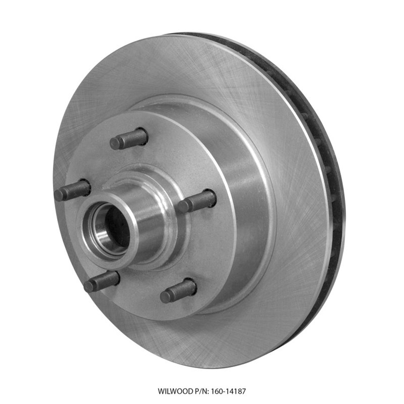 Wilwood Rotor-Vented w/ Hub & Studs 11.72. x 1.19 - 5 on 5.50in Ford F100